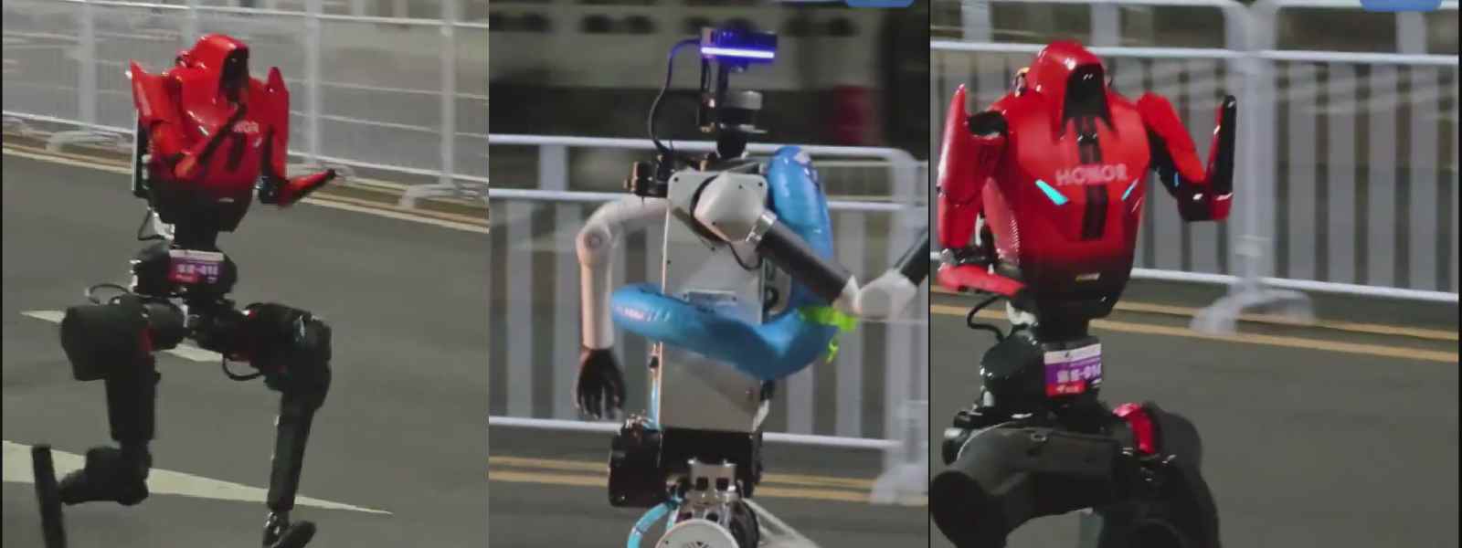 චීන මහ පාරේ දුවන හියුමනොයිඩ් රොබෝවරු!